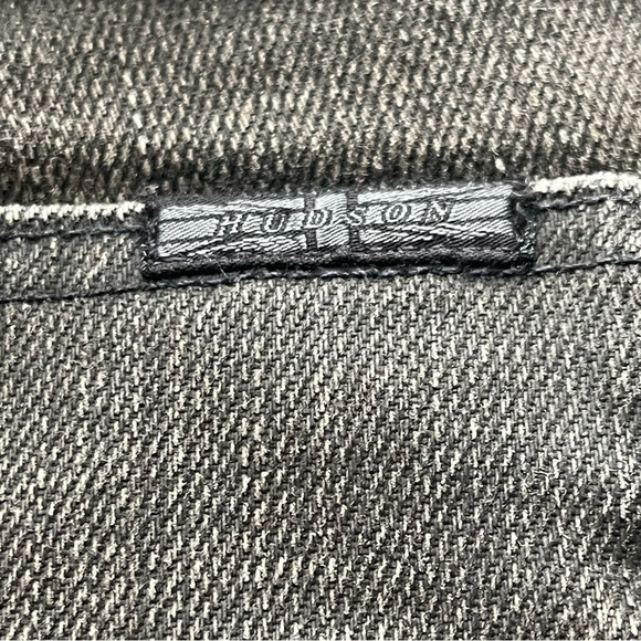 Hudson Sartor Men's Westman Faded Gray black slouchy Skinny Jeans Size 40 - Picture 14 of 16